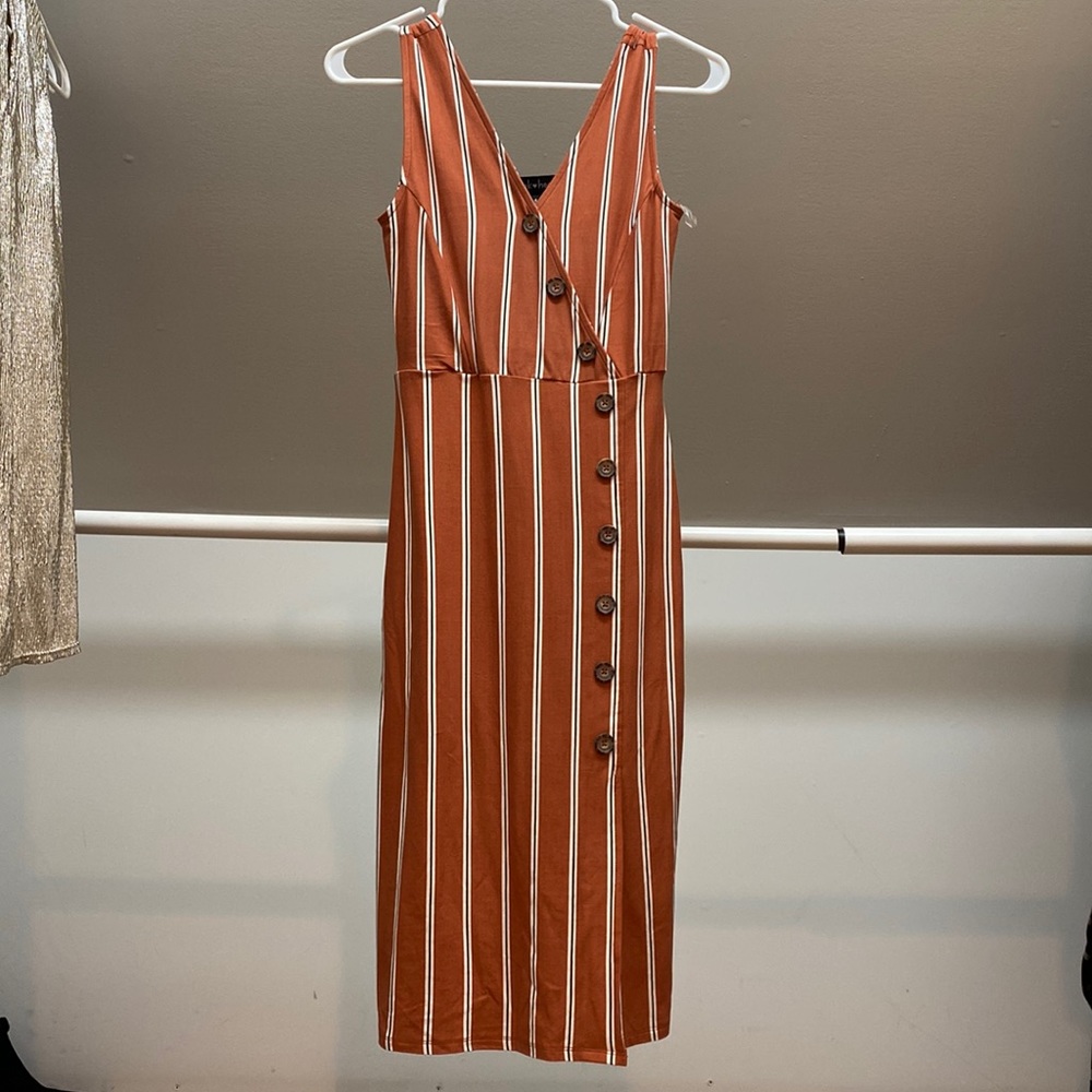 Striped Midi Dress